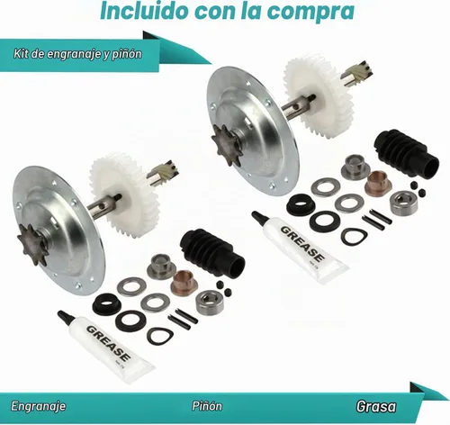 Vista 3 de 2 repuestos para Liftmaster 41c4220a Kit de engranajes y piñones para los modelos Chamberlain, Sears, Craftsman 1/3 y 1/2 HP