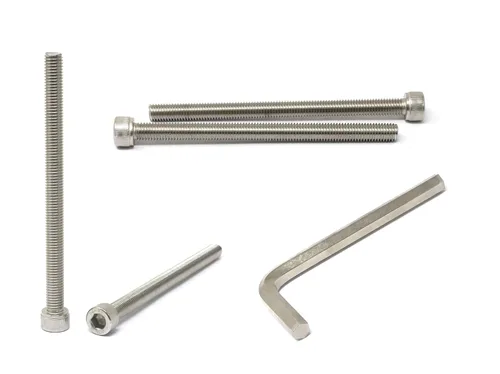 Vista 145 de iexcell Kit de tornillos de cabeza hexagonal de acero inoxidable 304, 100 unidades M2 x 0.157 in, paso de rosca de 0.016 in