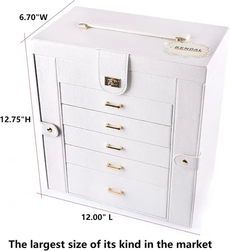 Vista 3 de Gran caja o almacenamiento para joyas Kendal LJC-SHD5.