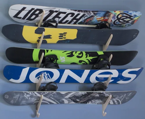 Vista 4 de Pro Board Racks THE LIFTY Estante de pared para snowboard (5 unidades)