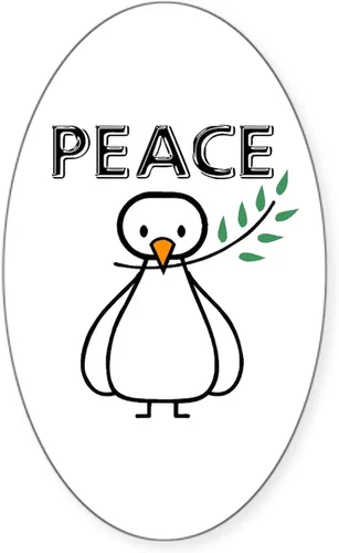 Vista 20 de CafePress Pegatina rectangular de espíritu santo para parachoques de coche ovalada Blanco - Pegatina Rectángulo Espíritu Santo