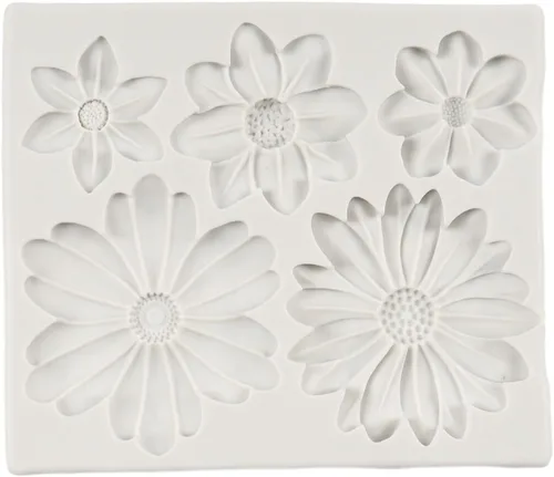 Vista 4 de Molde de silicona para flores de crisantemo para fondant de flores Estilo a