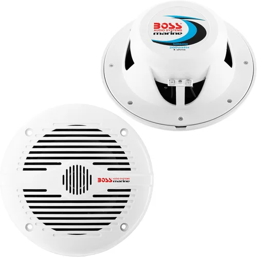 Vista 2 de BOSS Audio System gama completa – Altavoces marinos resistentes a la intemperie de 2 vías, se venden en pares