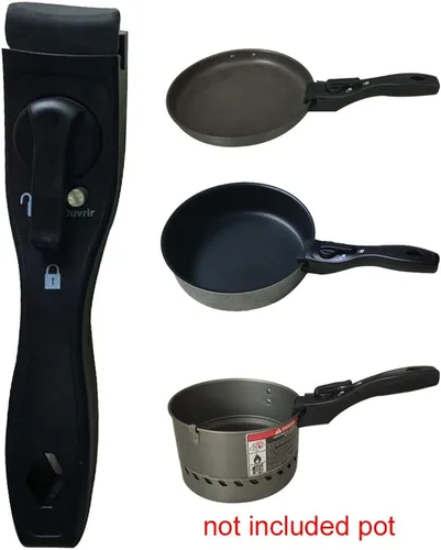 Vista 5 de Mango extraíble para olla, clip para olla, bandeja de agarre desmontable extraíble adecuada para diferentes accesorios de olla de cocina