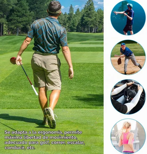 Vista 9 de KMMIN - Mangas para brazo con protección de rayos ultravioleta para conducción, ciclismo, golf, baloncesto. 2negro