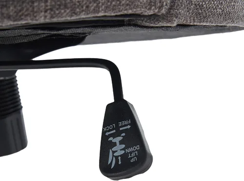 Vista 8 de HUIMO Silla de oficina en casa, sillas de escritorio tapizadas sin brazos con ruedas, altura ajustable, silla de escritorio para computadora