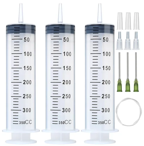 Vista 22 de Paquete de 3 jeringas de 0.7 fl oz con tapa, jeringas de plástico empaquetadas individualmente para laboratorios, medición de líquidos, alimentación
