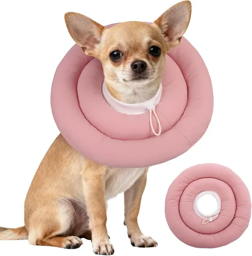 Vista 38 de IDOMIK - Collar de recuperación para perros, cono suave impermeable para perros después de la cirugía Comfy Protective Elizabethan Collar