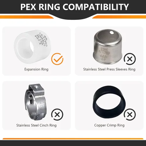 Vista 6 de Paquete de 2 accesorios HeSun PEX-A, codo de expansión de rosca NPT macho de 3/4 pulgadas PEX-A x 3/4 pulgadas, ASTM F1960098-2)