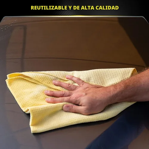 Vista 6 de Meguiar's Toalla de secado de microfibra con imán de agua, toalla de microfibra de primera calidad para lavado de autos que es súper afelpada