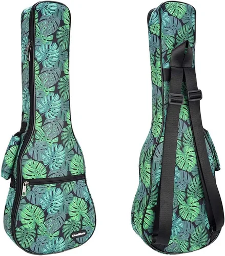 Vista 12 de CLOUDMUSIC Estuche para ukelele Bolsa de concierto Mochila acolchada para soprano 21 pulgadas (Soprano, Negro) Padded, Backpack