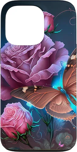 Vista 10 de Family Butterfly Rose Flower Firefly PC Case for iPhone 17