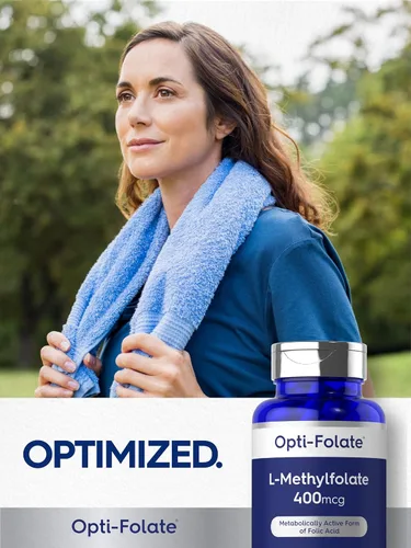 Vista 6 de Carlyle L Metilfolato 400 mcg 120 cápsulas vegetarianas Folato de metilo optimizado y activado Suplemento sin OMG y sin gluten por