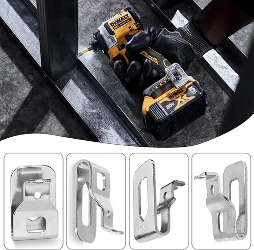 Vista 2 de Clips de cinturón para Dewalt, paquete de 2 ganchos de clip para cinturón de taladro Dewalt para Dewalt N268241 apto para herramientas eléctricas