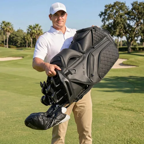 Vista 6 de ASK ECHO Bolsa de Carrito de Golf Silenciosa con Divisores de Longitud Completa de 15 Compartimentos SLC-130LE
