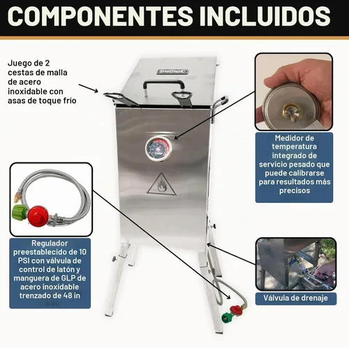Vista 4 de Aottop Termómetro digital de acero inoxidable para la cocina, con lectura instantánea, sonda de medición larga, pantalla LCD, anticorrosión, ideal