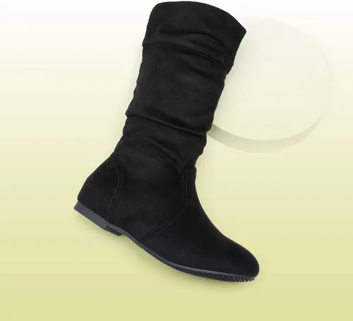 Vista 2 de DREAM PAIRS - Botas de invierno para montar en bicicleta para niñas, altura hasta la rodilla, piel sintética (niñas pequeñas, medianas y grandes)