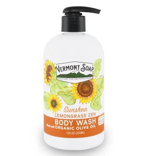 Vista 9 de VERMONT SOAP Gel de baño, gel natural con manteca de karité, gel de gel suave para hidratar y calmar la piel, jabón corporal sin fragancia