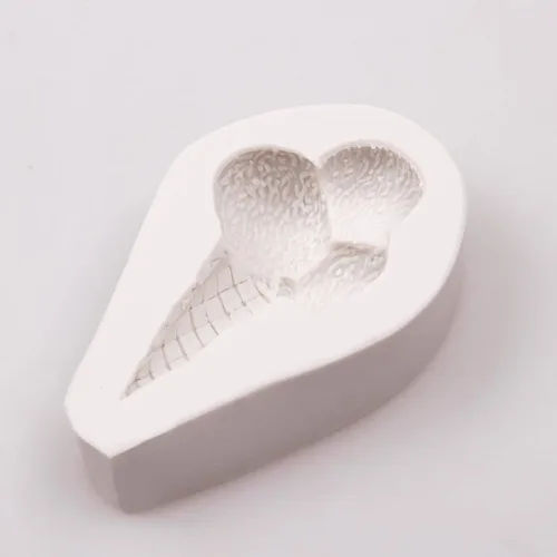 Vista 4 de Mini molde de fondant para pastel de helado de 3 piezas, molde de silicona para helado para decoración de pasteles, chocolate con azúcar dulce