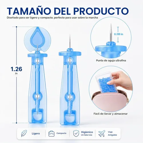 Vista 6 de 50 piezas desechables para agujas para acné y 72 puntos de hidrocol