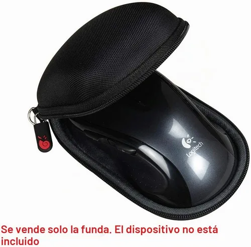 Vista 2 de Hermitshell - Funda rígida de viaje para Logitech M510 de tamaño completo, ambidiestro 2.4 GHz, ratón inalámbrico, solo funda (negro)