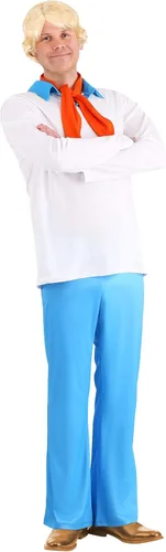 Vista 2 de Disfraz clásico de Scooby Doo Fred para hombre
