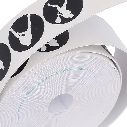 Vista 8 de Cinta de raqueta, cinta antiarañazos para raquetas de tenis, etiqueta protectora de PU (blanco)