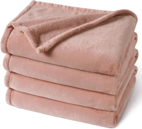 Vista 50 de PHF - Manta de forro polar, tamaño King, 120 x 4.23 – 10.58 oz, ligera, cálida, color beige