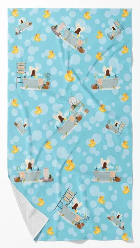 Vista 80 de Caroline's Treasures WDK5738BTLG Airedale - Toalla de baño grande para bañera