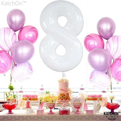 Vista 1048 de KatchOn Globo negro del número 1 de 40 pulgadas, globo de feliz cumpleaños Large Mylar Number One Balloon for 1st Birthday Decorations, Foil