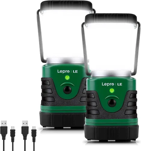 Vista 10 de Lighting EVER Linterna LED de Camping de 1000LM Recargable, Banco de Energía de 4400mAh, Esencial de Camping con 4 Modos de Luz, Linterna Lámpara
