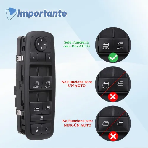Vista 5 de Interruptor maestro de ventana eléctrica para Ram 1500 2500 3500