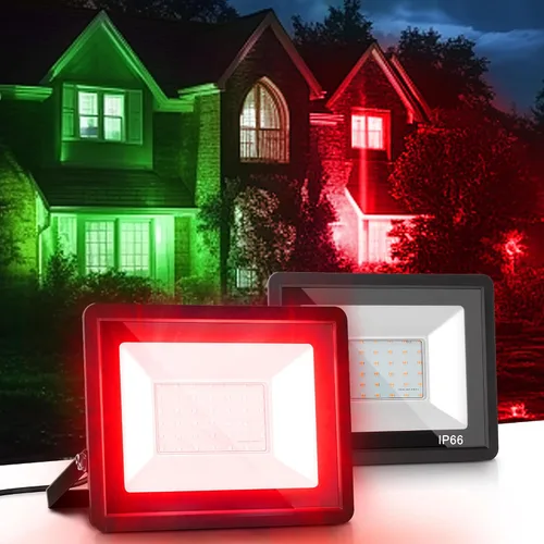 Vista 15 de L LOHAS LED Luz de Inundación LED RGB para Exteriores, 25W Luces de Fiesta DIY que Cambian de Color con Control Remoto, Luz de Patio
