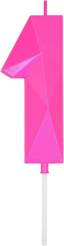 Vista 179 de DERVENTA Vela Grande de Cumpleaños Número 3D Verde Luminoso de 3.7 Pulgadas Celebración de Fiesta Aniversario Decoración Adorno para Pastel 1 Pieza
