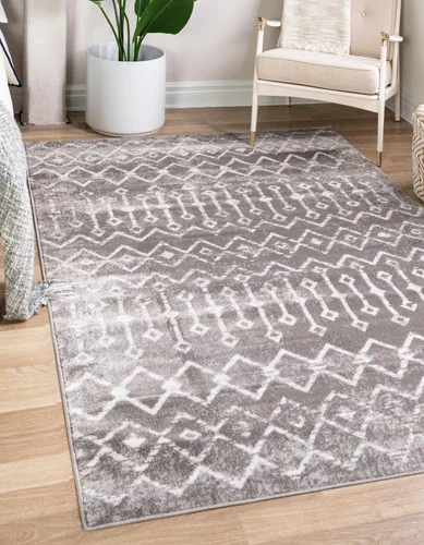 Vista 22 de Unique Loom Bohemian Trellis Collection - Alfombra rectangular de 2 x 3 pies 1 pulgada, color rosa polvoriento/marfil