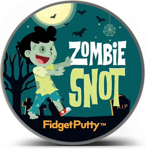 Vista 2 de Zombie Snot Therapy Putty - Divertida masilla de alivio de estrés para adultos, color verde perla para Halloween y elefante blanco
