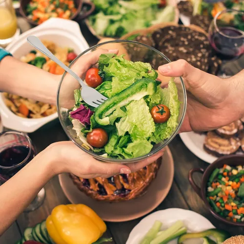 Vista 5 de Cornucopia Brands Juego de 2 tenedores para servir (2) - Elegante tenedores de servicio de primera línea, tenedores de servicio estilo buffet