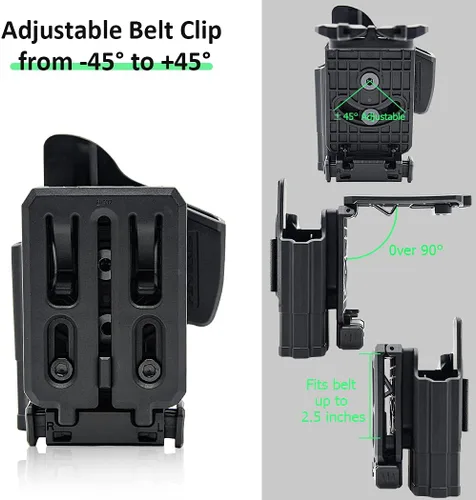 Vista 4 de Funda G3 G3C para Taurus G3, Taurus G3C, Taurus G2C, Taurus PT111 G2, PT132/PT138/PT140 (No Pro), Funda de pistola de cintura externa, Funda OWB