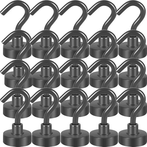 Vista 20 de Neosmuk Ganchos magnéticos, esenciales para cruceros, más de 32 libras, ganchos magnéticos resistentes para cabinas de cruceros, refrigerador