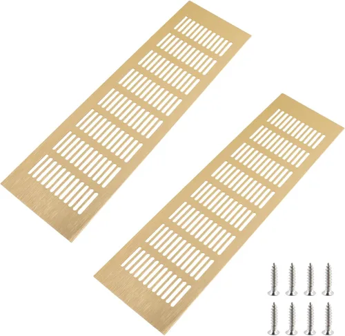 Vista 16 de Geesatis Cubiertas de Ventilación de Aire para Piso, Gabinete, Pared, Techo – Rejilla de Aluminio de Servicio Pesado Resistente a la Oxidación