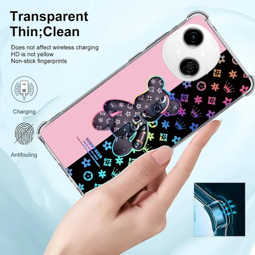 Vista 2 de jioeuinly Funda para Tecno Spark Go 2025 Compatible con Tecno Spark Go 1 / GO 1S / Pop 9 4G Funda de Teléfono Cubierta