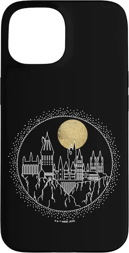 Vista 6 de Funda para iPhone 15 Pro Harry Potter Hogwarts Line Art