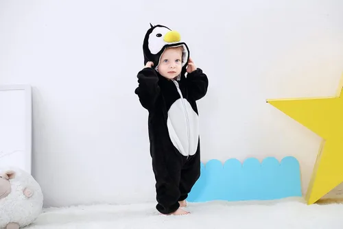 Vista 4 de Disfraz unisex para niños disfraz de Halloween traje de animal con capucha