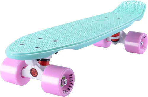 Vista 2 de Playshion - Patineta miniatura de 56 cm/22 pulgadas para principiantes con cubierta resistente