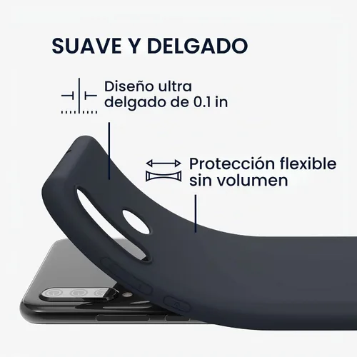 Vista 2 de kwmobile Funda compatible con Huawei P30 Lite - Funda protectora de silicona TPU suave y delgada - Arándano