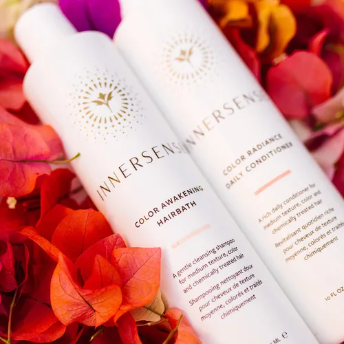 Vista 4 de INNERSENSE Organic Beauty - Champú de baño para el cabello Natural Color Awakening + Acondicionador Color Radiance No tóxico, libre de crueldad