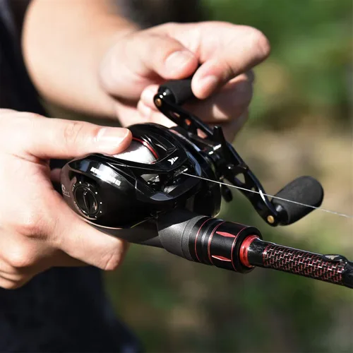 Vista 7 de KastKing Royale Legend II Baitcasting Reels, Available in 5.4:1 and 7.2:1 Negro-izquierda
