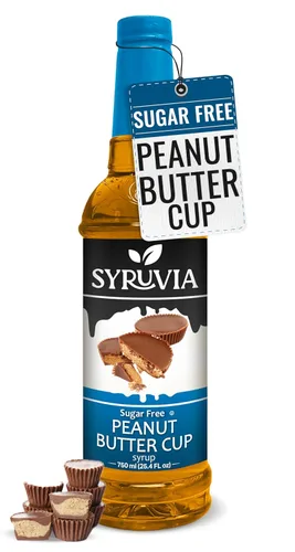 Vista 30 de Jarabe de café sin azúcar Syruvia, jarabe con sabor a caramelo para bebidas, lattes y postres – 25.4 fl oz