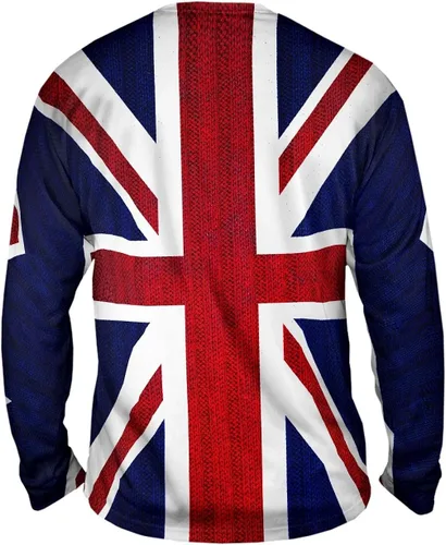 Vista 2 de NewStyleUSA- Union Jack - Camiseta de manga larga para hombre