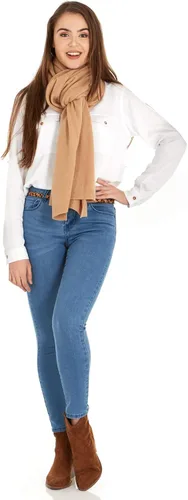 Vista 5 de Manio Cashmere Chal cruzado de punto 100% cachemira extra grande bufanda estola